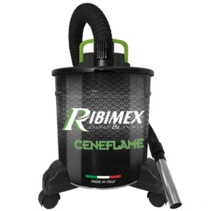 Ribimex PRCEN007 Ceneflame Aspiracenere Elettrico 1200 W 18 Litri Filtro HEPA Intercambiabile Prefiltro Antistatico