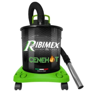 Ribimex PRCEN008 Cenehot Aspiracenere Elettrico 950 W 18 Litri Ceneri Calde Filtro HEPA Intercambiabile Prefiltro Antistatico