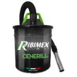 Ribimex PRCEN001 Ceneril Aspiracenere Elettrico 1000 W 18 Litri Filtro HEPA Lavabile E Intercambiabile