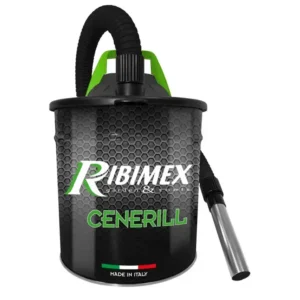 Ribimex PRCEN001 Ceneril Aspiracenere Elettrico 1000 W 18 Litri Filtro HEPA Lavabile E Intercambiabile