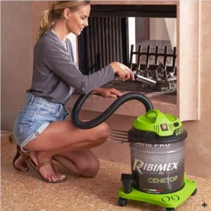 Ribimex PRCEN012 Cenetop Aspiracenere Elettrico 1200 W 18 Litri Scuotimento Pneumatico del Filtro HEPA Intercambiabile Prefiltro Antistatico - immagine 2