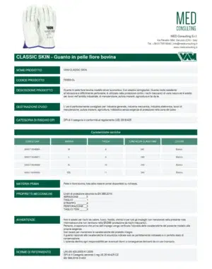 Vam Classic Skin Guanti Da Lavoro In Pelle Fiore Bovina Modello Driver Con Elastico Stringipolso Molto Resistente All’ Abrasione E Difficilmente Perforabile - immagine 2