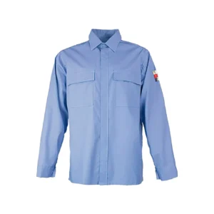 Logica Paris Camicia ignifuga Multiprotezione Trivalente Collo A Camicia, Polsi Chiusi Con Bottoni.