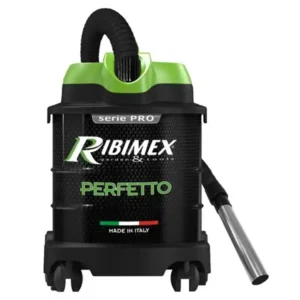 Ribimex PRCEN020 Perfetto Aspiracenere Elettrico 1200 W 20 Litri Scuotimento Pneumatico Filtro HEPA Intercambiabile Prefiltro Antistatico