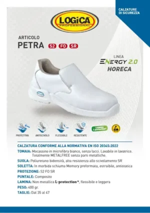 Logica PETRA Scarpa Da Lavoro Bassa Scarpa Bassa SR S2 ESD FO - immagine 2