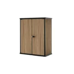 Keter Porta Attrezzi Da Esterno Vertical Shed Venetian Ideale Per Il Giardino Finitura Effetto Legno Doghe 1 m²