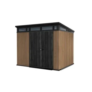 Keter Casetta Da Giardino Pent 9X7 Signature Venetian Effetto Legno Doghe 6 m²