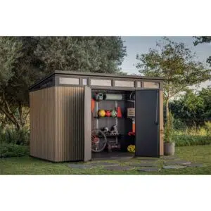 Keter Casetta Da Giardino Pent 11X7 Signature Venetian Effetto Legno Doghe 7,4 m² - immagine 3