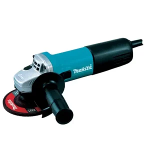 Makita 9557HNRGZ Smerigliatrice Angolare Disco da115 mm Interruttore A Slitta E Funzione Antiriavvio
