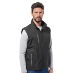 Logica KOALA/4 Gilet In Soft-Shell Nero Antivento E Antipioggia
