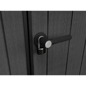 Keter Casetta Da Giardino Apex 757/775 Walnut Effetto Legno Noce Naturale 4 m² – Doppia Opzione Di Montaggio - immagine 5