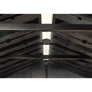 Keter Casetta Da Giardino Apex 757/775 Walnut Effetto Legno Noce Naturale 4 m² – Doppia Opzione Di Montaggio - immagine 6