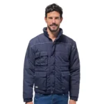 Logica FIORD Giacca Imbottita Blu Multitasche Con Maniche Staccabili