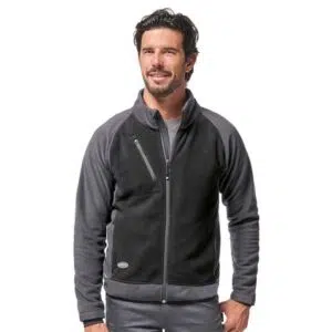 Logica ITAKA1 Pile Invernale Nero/Grigio Zip Lunga Con Polsini Antivento Elasticizzati