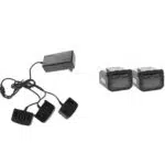 Volpi Kit V4040X3 Carica batteria a 3 vie + 2 batterie da 4 Ah al litio ricaricabile