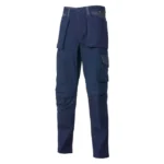 Logica Pantalone MITOS280 Blu-Grigio Con Rinforzi Sulle Ginocchia E Porta Ginocchiera