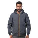 Logica NAIROBI2 Giubbino Imbottito Grigio Scuro Con Cappuccio