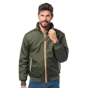 Logica SALOMON7 Giubbino Imbottito Verde Con Cappuccio A Scomparsa