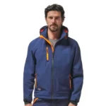 Logica SLALOMCAP9 Giacca Impermeabile Antivento In Soft-Shell Blu/Arancio Fluo Linea Premium