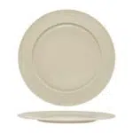 Essentia LABYRINTH BEIGE Piatto Piano In Porcellana Fine, Interno Lucido Esterno Opaco Ø 30,5cm