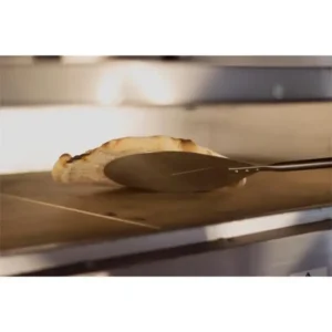 Gi-Metal Linea Azzurra Palettino Pizza Acciaio Inox Tondo Ø 20 cm Manico 150 cm - immagine 2