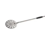 Gi-Metal Linea Amica Palettino Pizza Acciaio Inox Tondo Forato Ø 20 cm Manico 150 cm