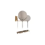 Gi-Metal Portapale Da Parete Acciaio Inox 41,5x8 cm - 3 Posti