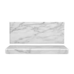 Essentia MARBLE Piatti In Marmo Vassoio Rettangolare White 25x9xH2 (cm)