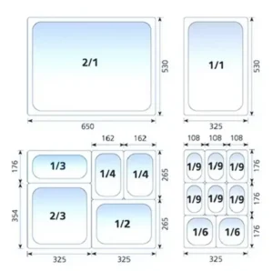 Essentia BUFFET Alzata 2 Posti Per Cassette Legno Acacia 44,5x40xH38,4 cm GN 2/3 - immagine 2