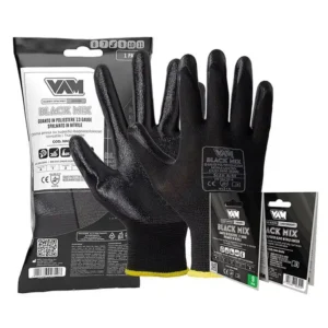 Vam BLACK MIX Guanto Da Lavoro In Poliestere 13 Gauge Con Spalmatura In Nitrile