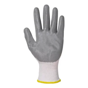 Vam WHITE MIX Guanto Da Lavoro In Poliestere 13 Gauge Con Spalmatura In Nitrile Grigio - immagine 3