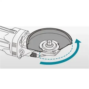 Makita GA056GZ01 Smerigliatrice Angolare XGT A Batteria 40Vmax Testa Piatta Diametro Disco 125mm 9.000g/min Con Valigetta Solo Corpo Macchina  Batterie E Caricabatterie Escluse - immagine 5