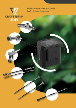 Volpi KVS2000R70 BATTERIA 21,6V 4,0Ah - immagine 2