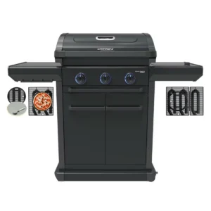 Campingaz Barbecue 3 Series Onyx S BBQ Doppia Griglia Dualgas Barbecue A Gas - GPL e Metano